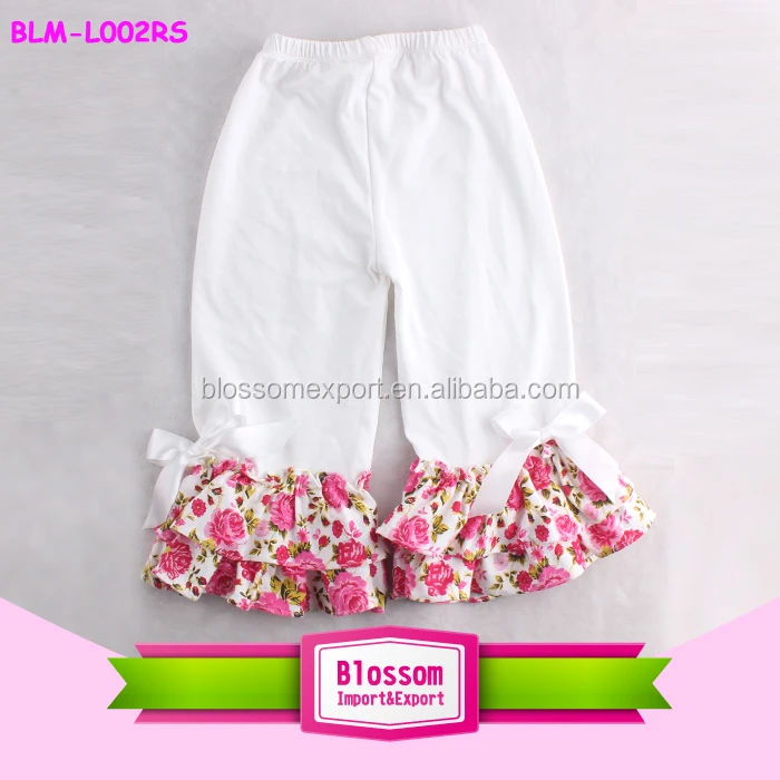 Baby Girl Pink Cotton Trousers Legging Slack Various Ruffle For Pettiskirt 1-6Y 