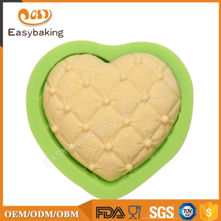 ES-1517 Love heart Silicone Molds for Fondant Cake Decorating