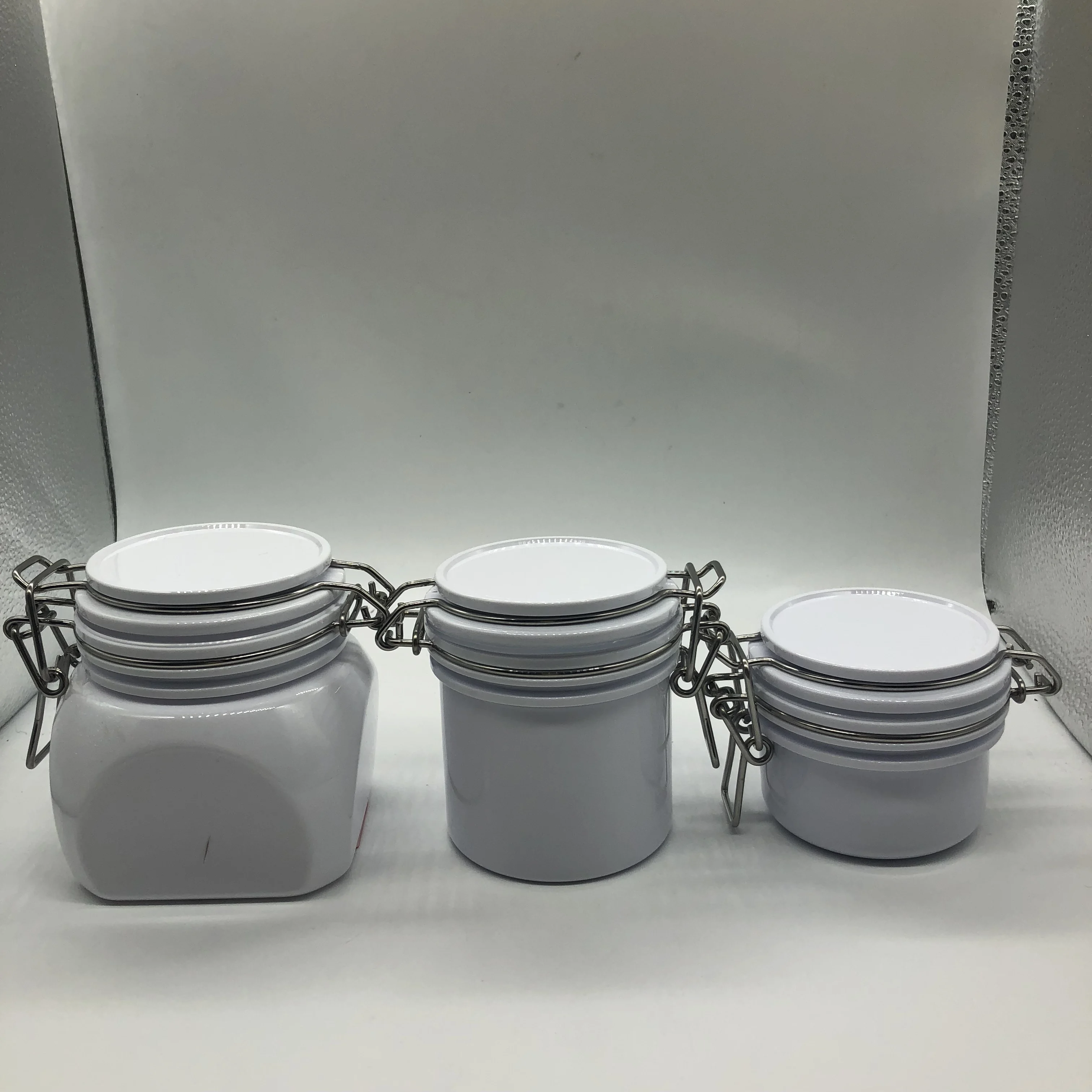 120/200/380g Empty Matte Plastic Bath Salt Jar/bottle/container For