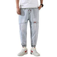 

wholesales new materials fashion cut up men jean pants denim factory in guangzhou ready in stock