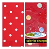 Make-to-order 100% Polyester Waterproof red dot pattern Color changing fabric when water