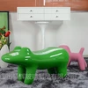foshan modern design furniture cute durable fiberglass frog stool chairs for child