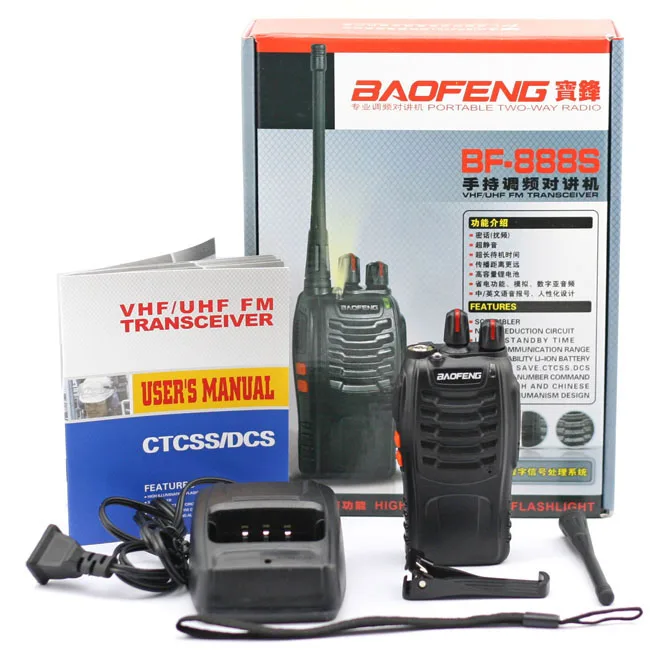 

Baofeng BF-888S Walkie Talkie Handheld Pofung bf 888s UHF 5W 400-470MHz 16CH Two Way Portable Scan Monitor Ham CB Radio