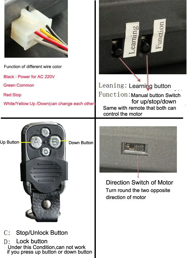 Ac Dc Garage Door Motor Controller Box With Remote Control Buy