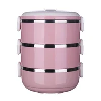 

Stackable Stainless Steel Lunch Box Bento Box Thermal Food Container