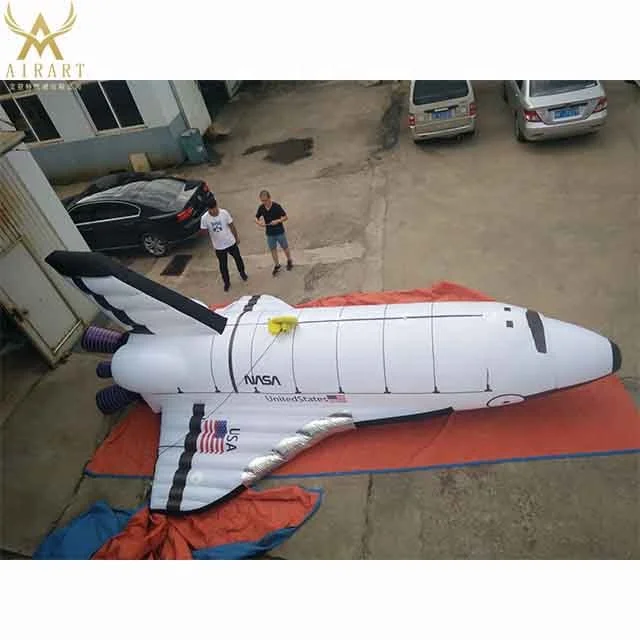 Logo Printable High Inflatable Rocket /space Plane For Event Yard ...