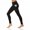 2018 Best seller sport tights workout running tummy control women's high waist yoga pants with side phone pocket