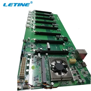 2018 ASRock H110 pro BTC intel 3865 ddr3 bitcoin mining machine board 8 graphics mining motherboard