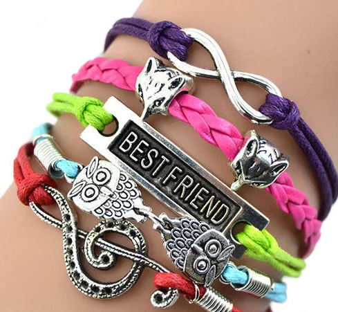 

Fashion Anchor Charm Leather Bracelet Yiwu