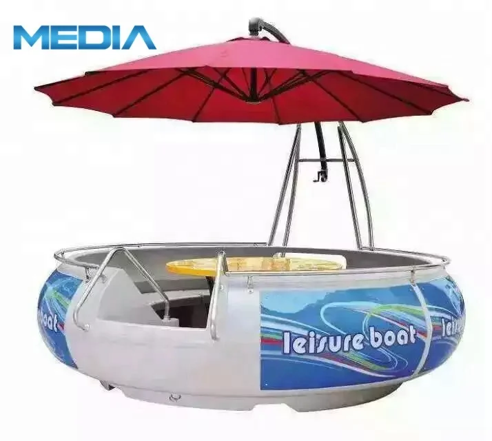 

Factory wholesale electric barbecue boat BBQ donut boat for sale, Blue;red;orange or others