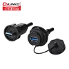 USB3.0 female panel mount front fastened usb Plug ip67 waterproof All kinds Universal 9 pin usb connector