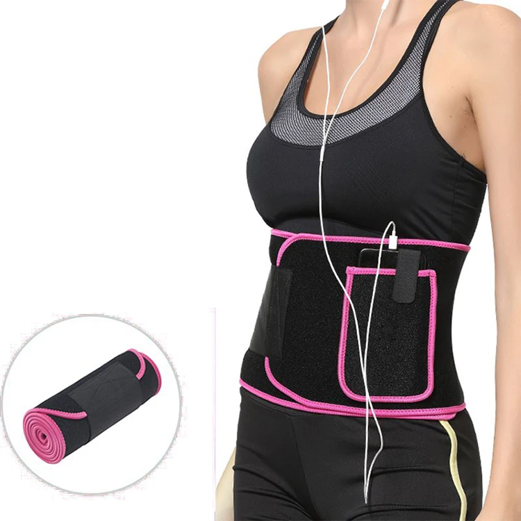 

MKAS Back Support Sweat Slimming Belt Shaper Waist Trainer Women Slimming