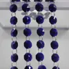 High Quality 14mm Royal Blue Crystal Glass Jewelry Beaded Prism Crystal Hanging String