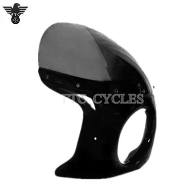 Bullet Style Motorcycle Fairing Cafe Racer Streetfighter W/mounts Black ~ Smoke Bullet Style Motorcycle Fairing Cafe Racer Streetfighter W/mounts Black ~ Smoke
