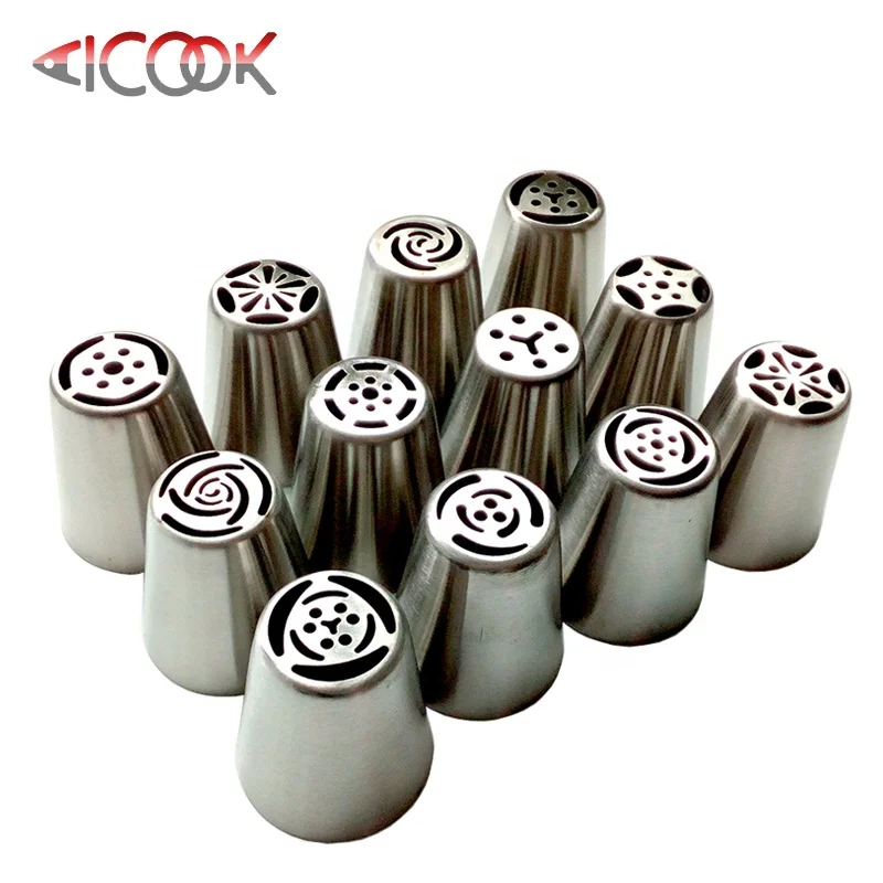 

Different styles cake decorating russian nozzles, As sample