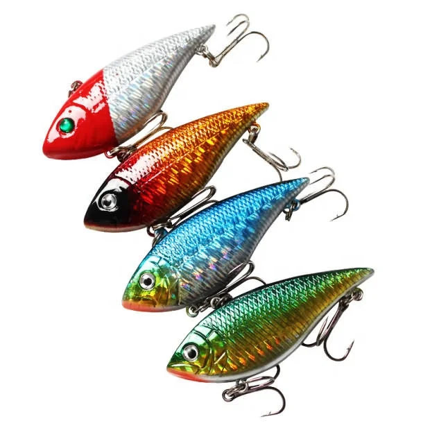 

12g artificial plastic fishing Rattling hard vibration baits VIB lure, 4 colors