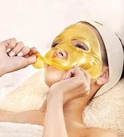 

Private label anti aging Anti wrinkle whitening 24k gold crystal collagen face mask sheet