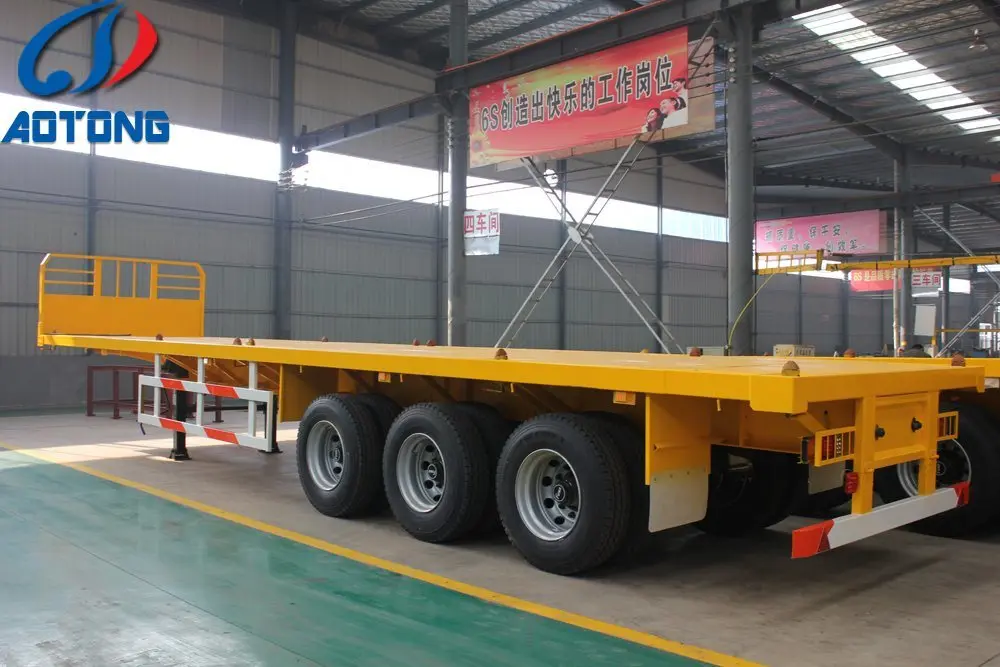40ft Trailer Flatbed Semi Flatbed Trailer Bulkhead 40ft Front Wall