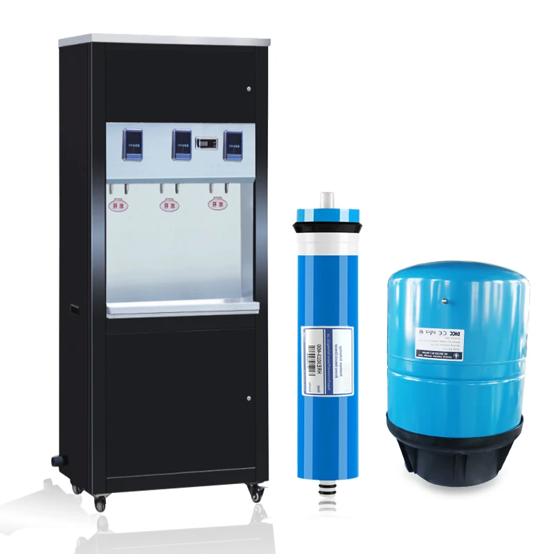 Commercial Water Cooling System With Reverse Osmosis System In Water