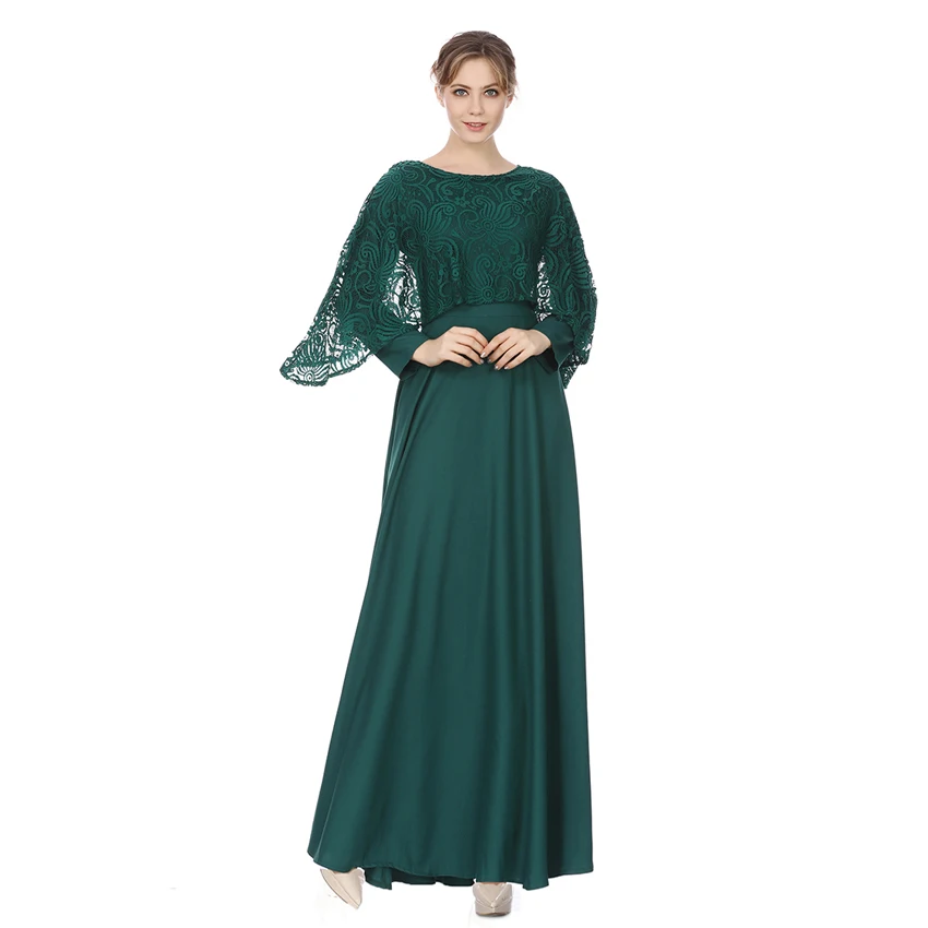 Muslim Kuwaiti Long Abaya Lace Dress - Buy Dress,Muslim Dress,Dress ...