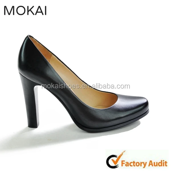 MK009-1 black official shoes leather, high heel footwear for woman 2015