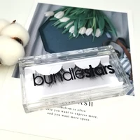 

Brand new luxury eyelash 12 pairs clear acrylic packaging box with high quality