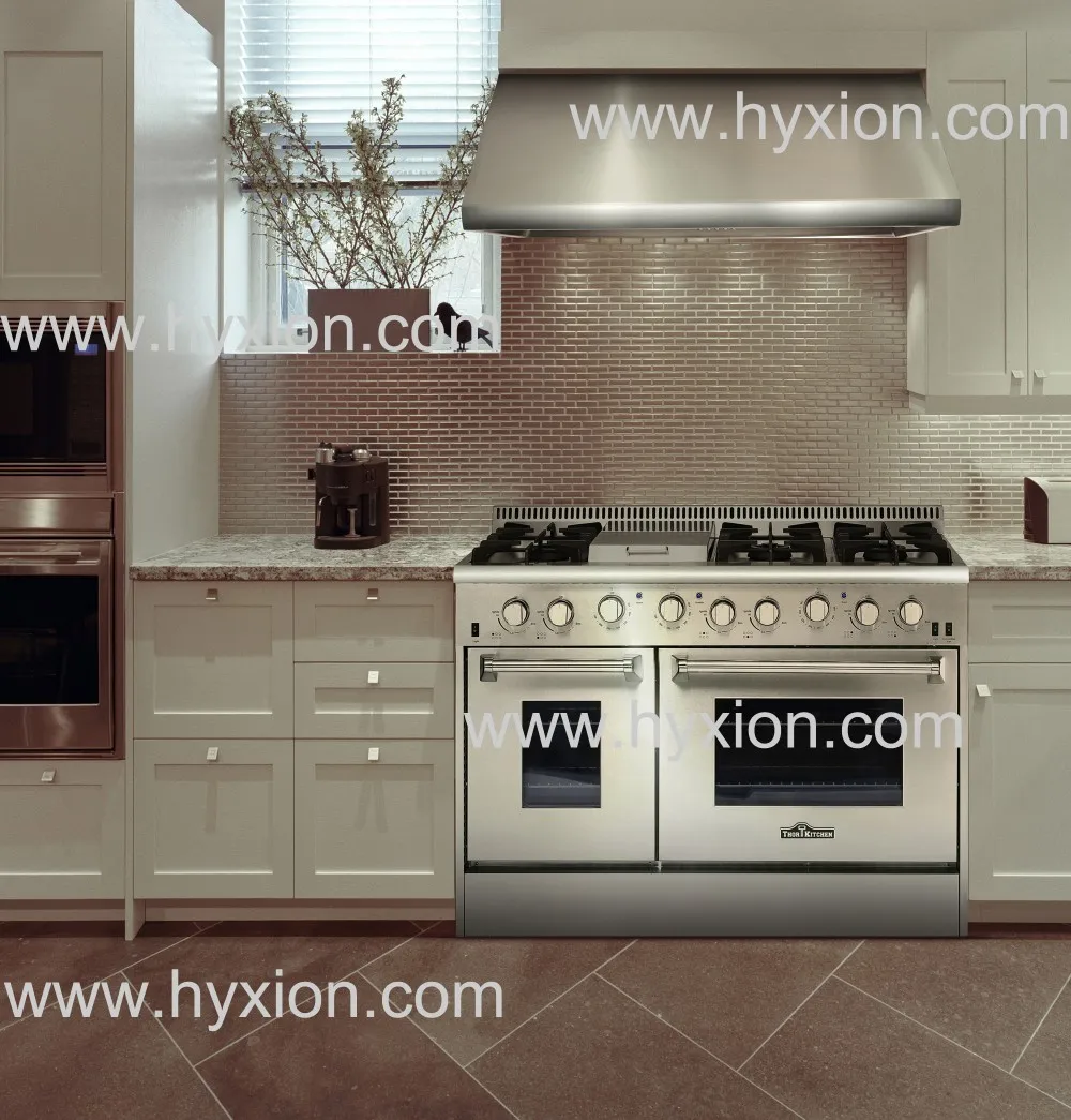 
Hyxion 48 inch 6 burner gas stove stainless steel gas range 