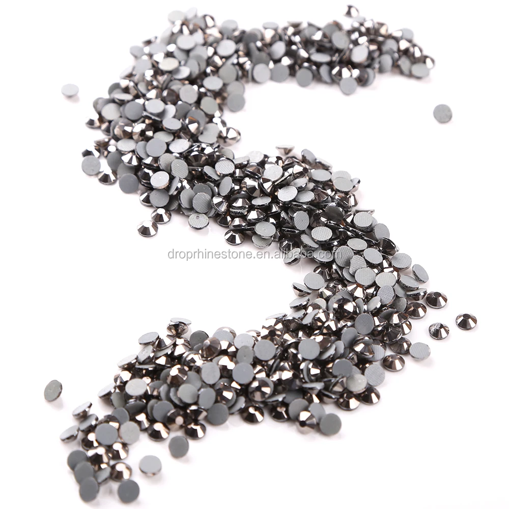 

ss6 jet hematite non hotfix rhinestone for DIY, N/a