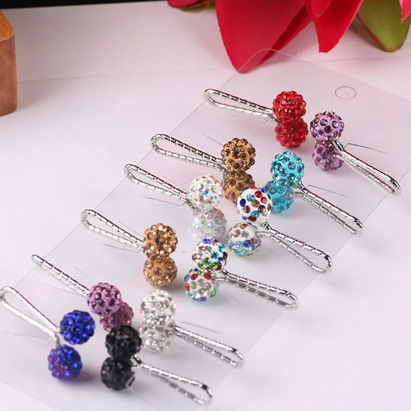 

Manufacturers Direct Sales High-Grade Crystal Ball Drill Scarf Clip Brooch, Picture shows