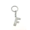 Fossil Sofia Multi Letter Fob Key Ring -F-SILVER color- ring & hook link chain