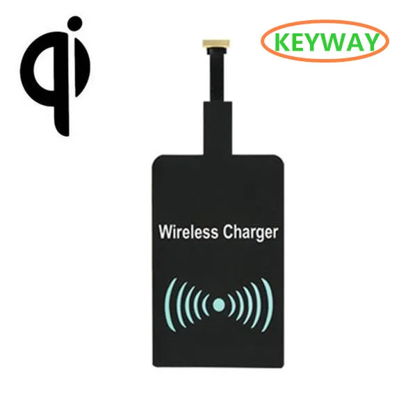 

2017 Best price Universal fast charging Qi Wireless Charger Receiver for Android all mobile phone, Black