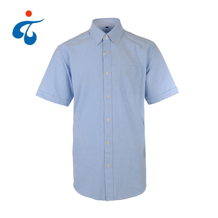 

Modern design summer plain color stylish shirts for men 100% cotton