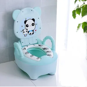 Image of Baby Potty Toilet Bowl Training Pan Toilet Seat Children's Pot Kids Portable Urinal Comfortable Cartoon Panda Cute Pot