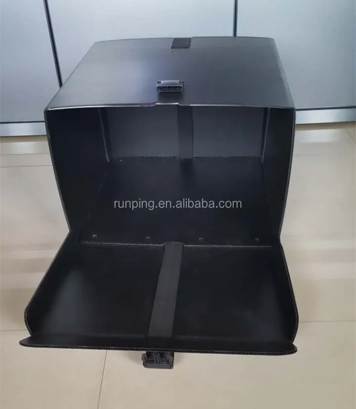 Black Pp Corrugated Plastic Pizza Delivery Box Buy Corrugated Plastic