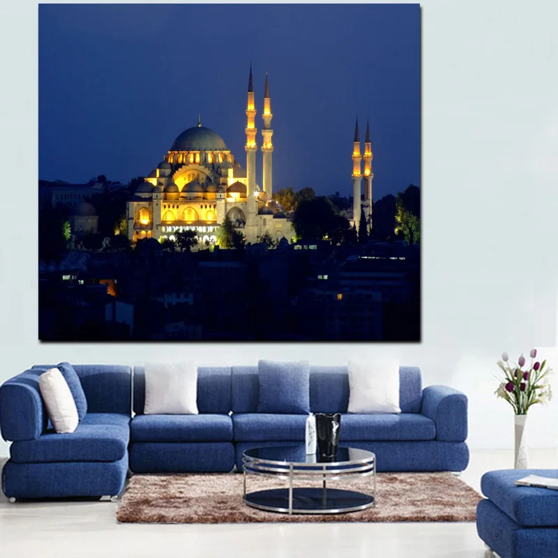 Light Up Wall Decor Led Light Canvas Painting Sultans Mosque Hd Picture Print On Canvas Buy Painting Canvas Led Canvas Led Painting Product On Alibaba Com