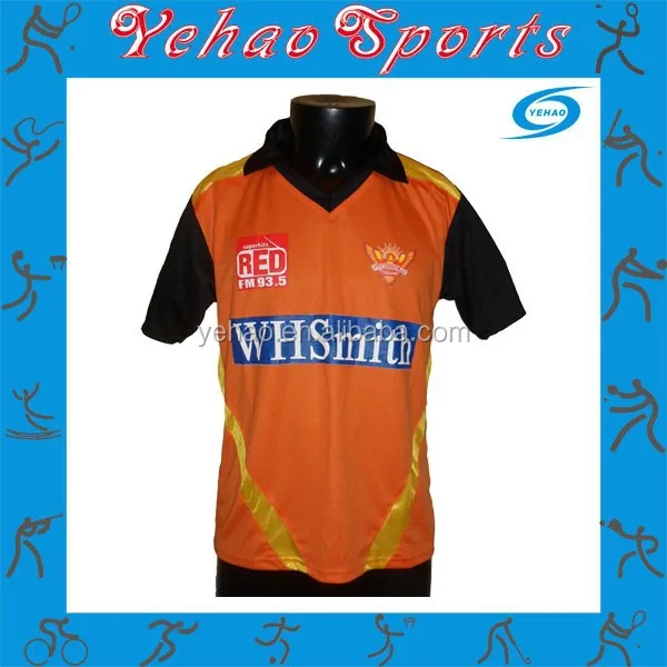 orange cricket jersey