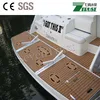 Anti-uv PVC material barge soft floor dcking marine boat yacht synthetic composite decking factory price