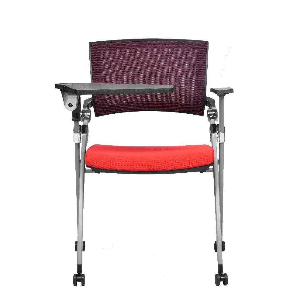 
mesh back office meeting chairs with writing board 