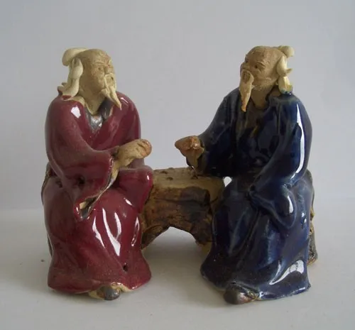 
High Fired Hand Made Clay Figurine 