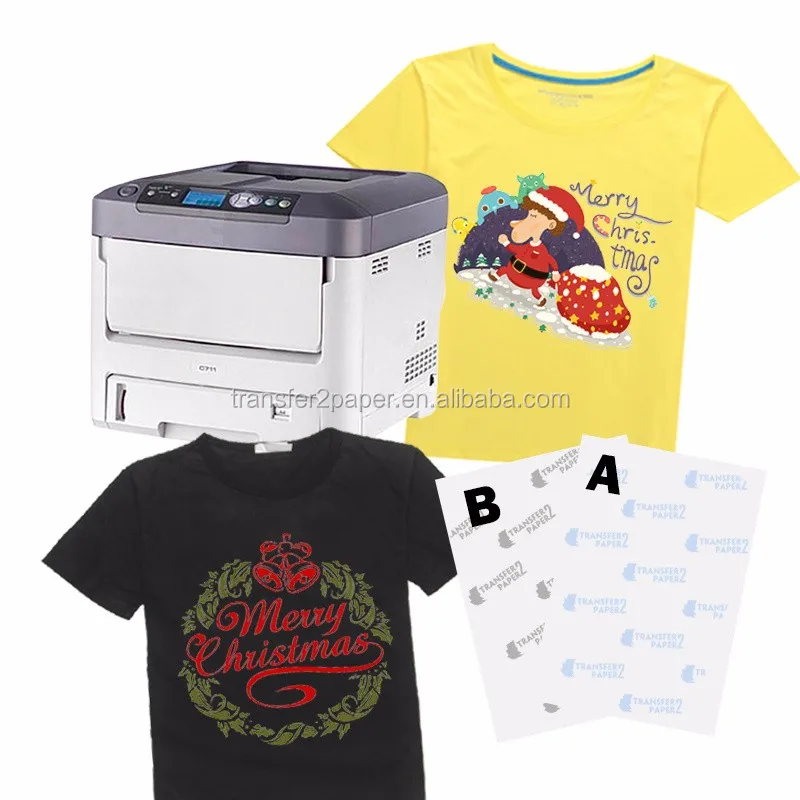 
Self weeding Dark no cut heat transfer paper for laser printer 