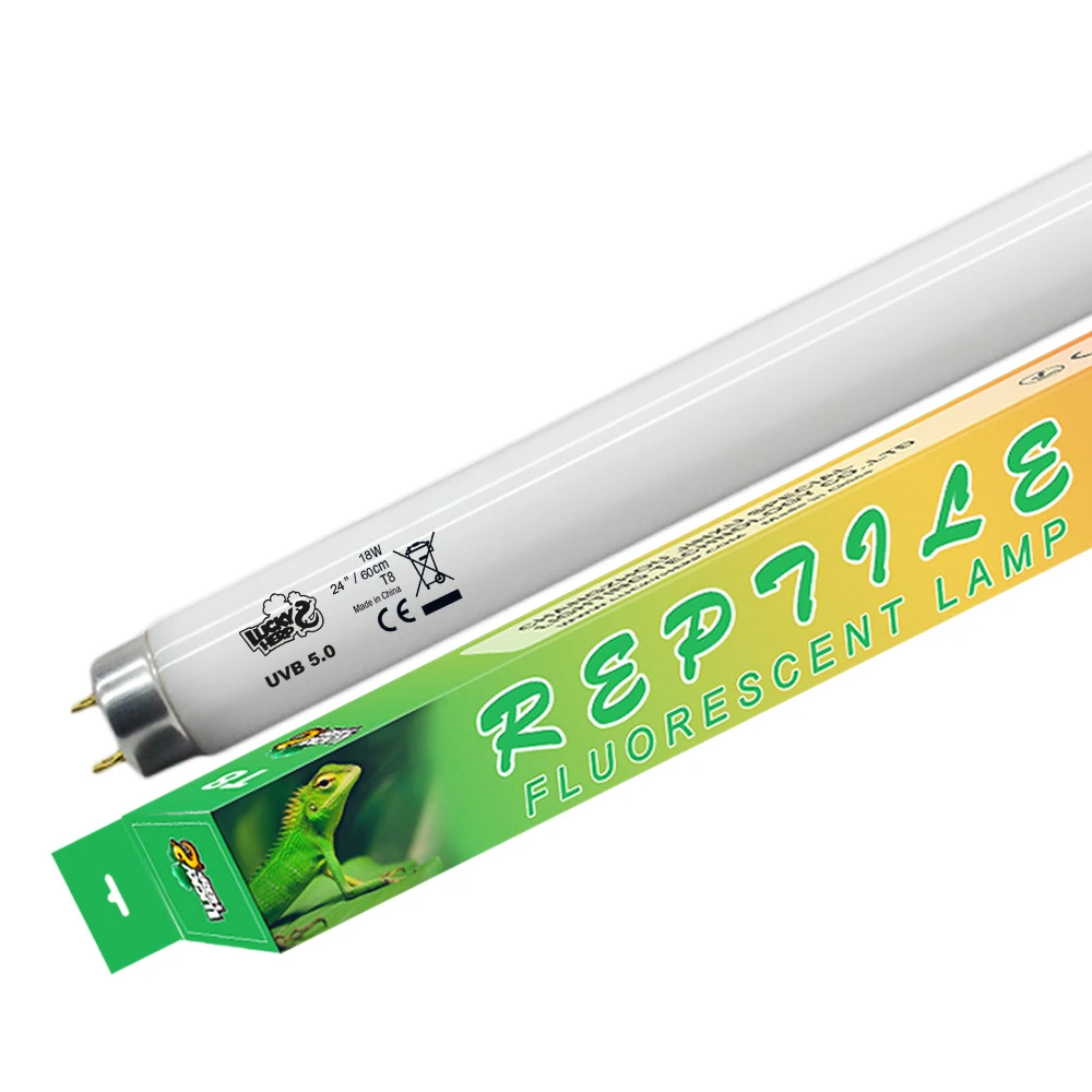 

24 inch G13 18w 20w UVB 5.0 T8 fluorescent tube light for live reptiles cage display, White