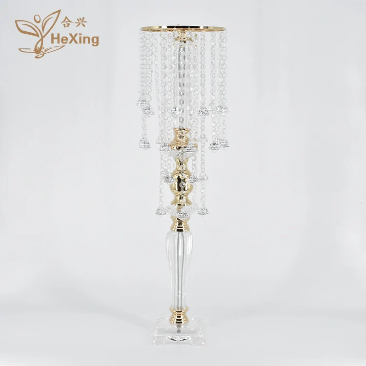 

76cm (30inch) good quality wedding decoration acrylic crystal table flower stand centerpieces, Oem & odm