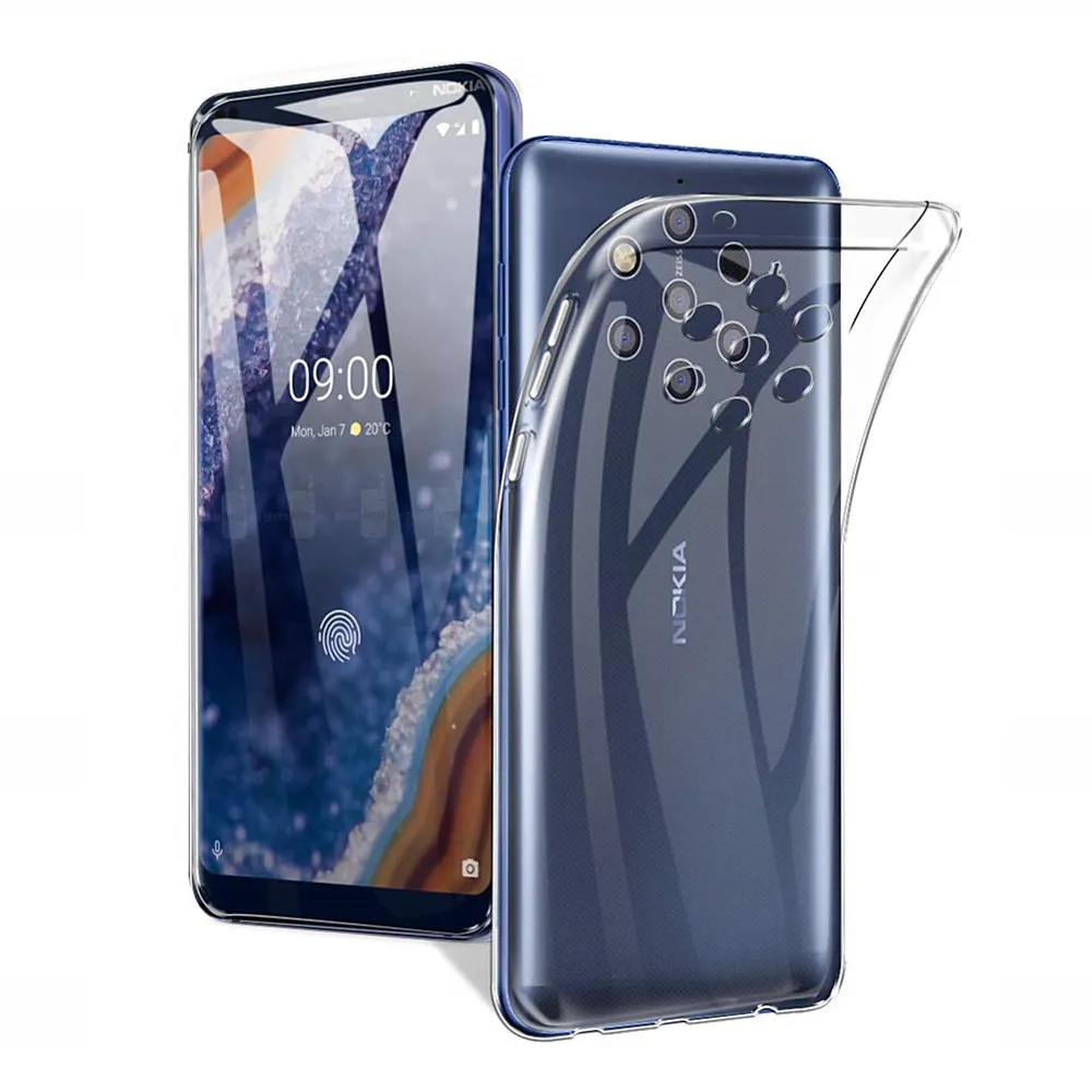 
Ultra Thin Transparent Clear TPU Mobile Phone Case For Nokia 9 7.2 6.2 