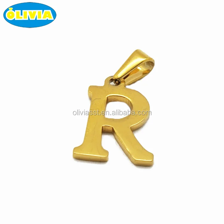 Olivia Fastory Wholesale Necklace Jewelry Accessories Emix Size 26 Letters Gold Alphabets Letter R Pendant Designs Buy Letter R Pendant 26 Letters Pendant Stainless Steel Jewelry Product On Alibaba Com