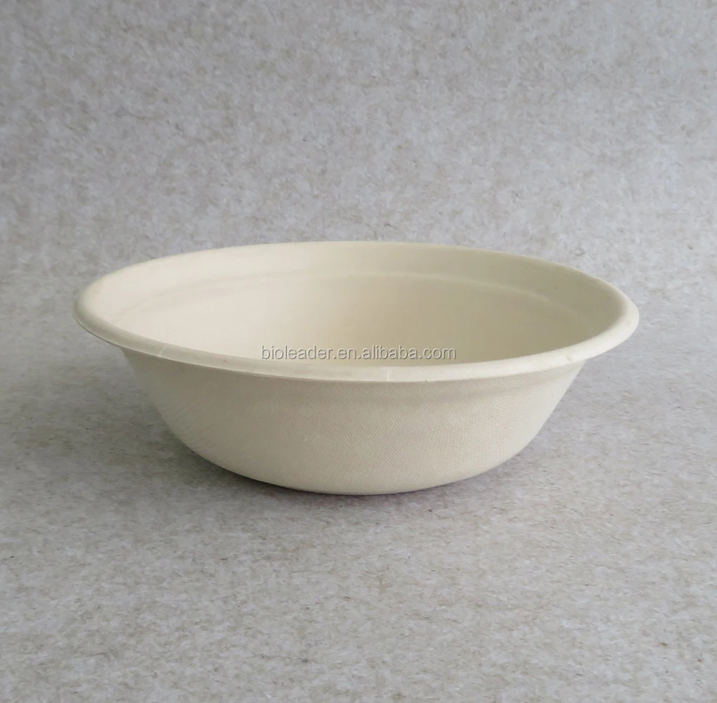 

Sugarcane Bagasse Big Soup Bowls 100% Biodegradable Disposable Tableware Customized White,brown 50000pcs Everyday Classic,modern