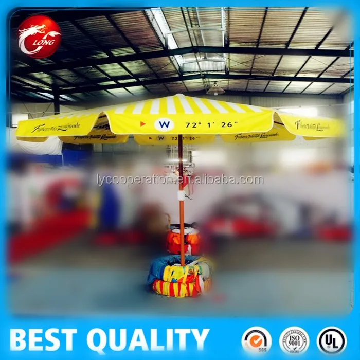 2.7m Wooden Parasol Umbrella With 38mm Pole Rope And Pulley Buy Wood