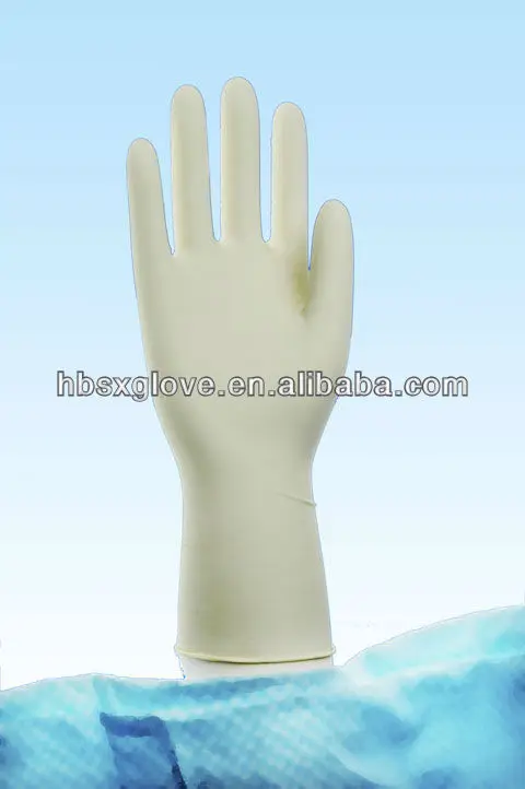 sterile  latex surgical gloves
