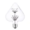 Heart shape decorative led Starry filament bulb