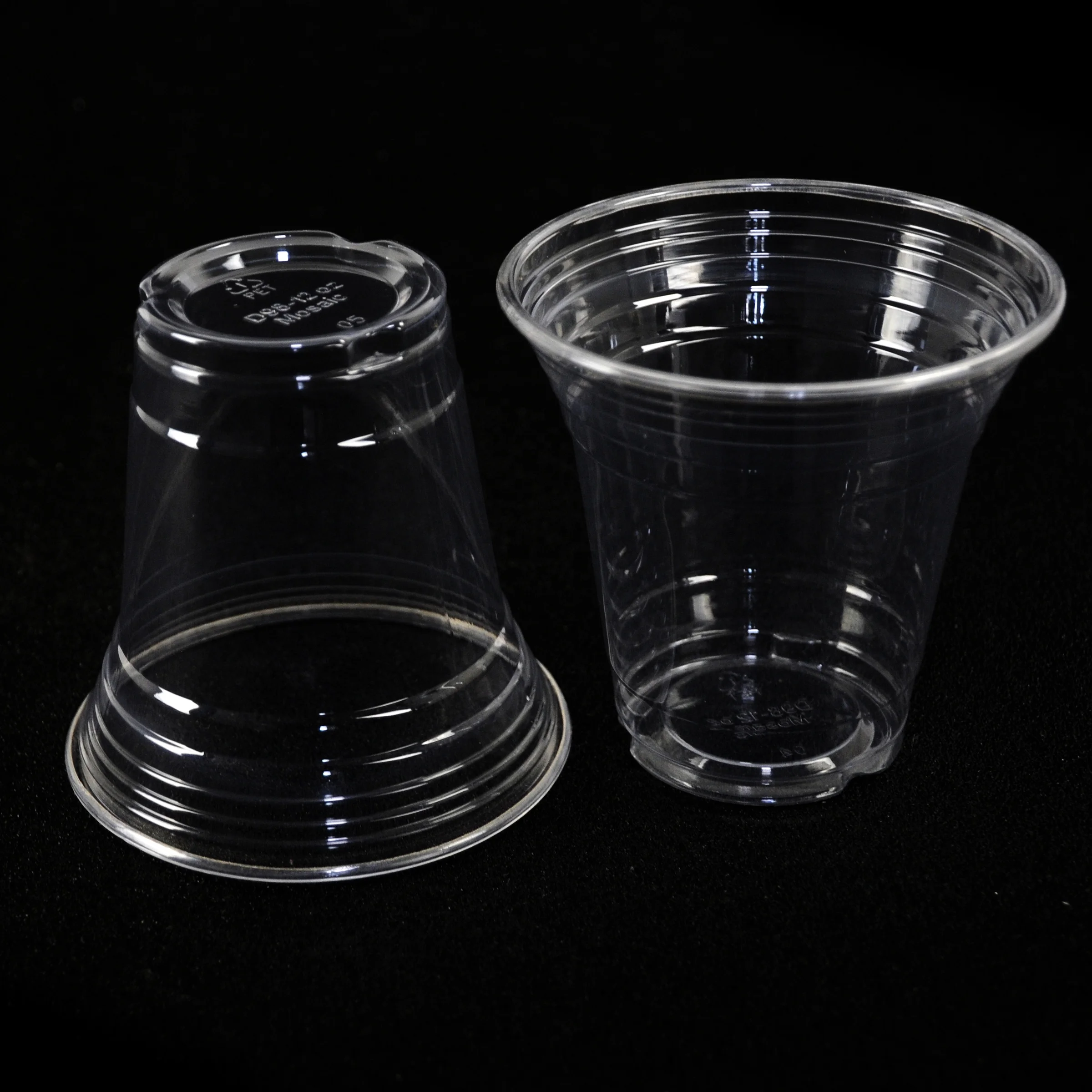 360ml 12oz Clear Disposable Plastic Pet Cup With Pet Lids Buy 360ml