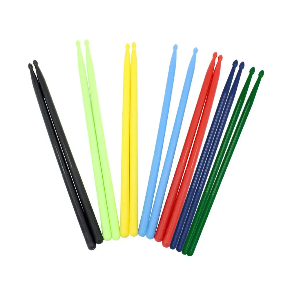 

5 Color Nylon Drumstick same from pound fit for exercise drum fitness, Red/black/blue/green/yellow